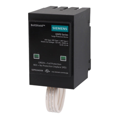 Siemens QSPD2A035B BoltShield Surge Protective Device - 120/240V, 35kA, Hardwired, UL Listed