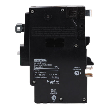 Square D QO120PAF 20A 120V 1-pole AFCI Circuit Breaker Plug-on Neutral UL
