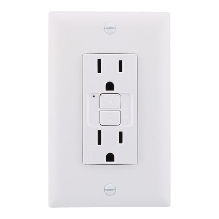 Legrand 1597TRW 15A 125V Tamper-Resistant Duplex GFCI Receptacle White