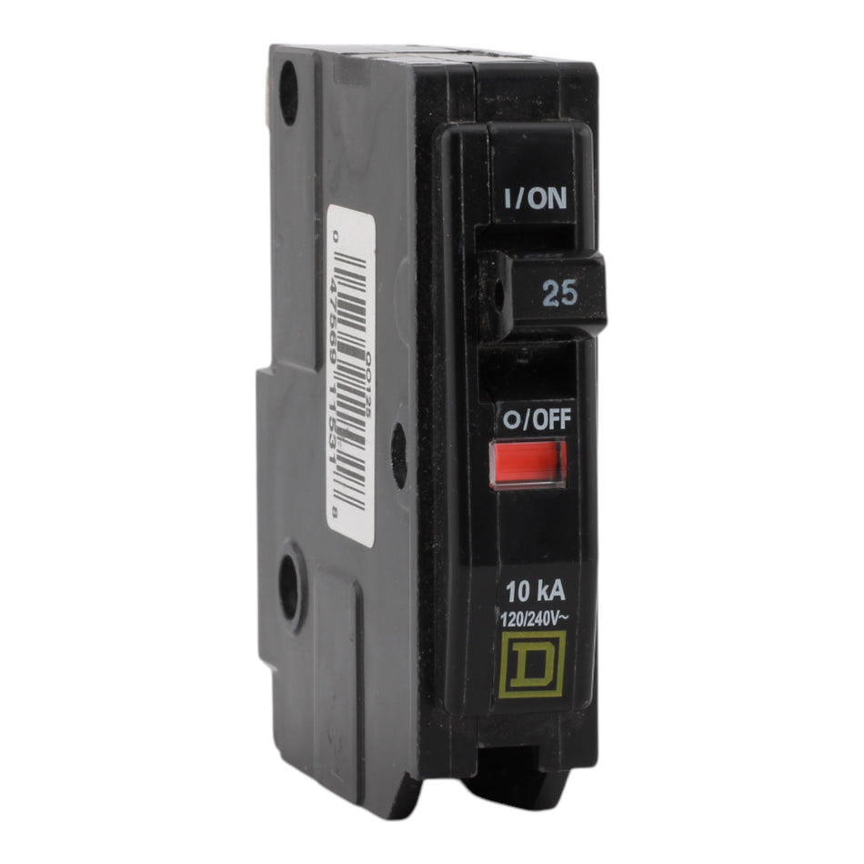 Square D QO125 25A 1P 120/240VAC Miniature Circuit Breaker