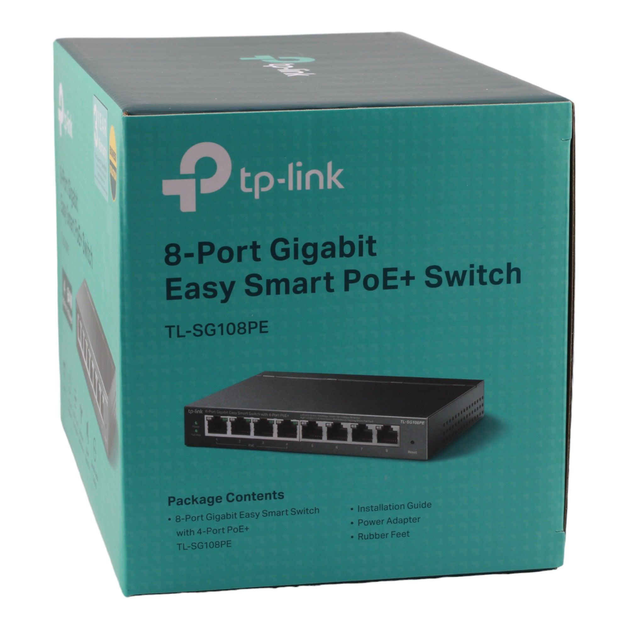 TP-Link TL-SG108PE 8-Port Gigabit Easy Smart Switch with 4-Port PoE
