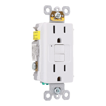 Legrand 1597TRW 15A 125V Tamper-Resistant Duplex GFCI Receptacle White