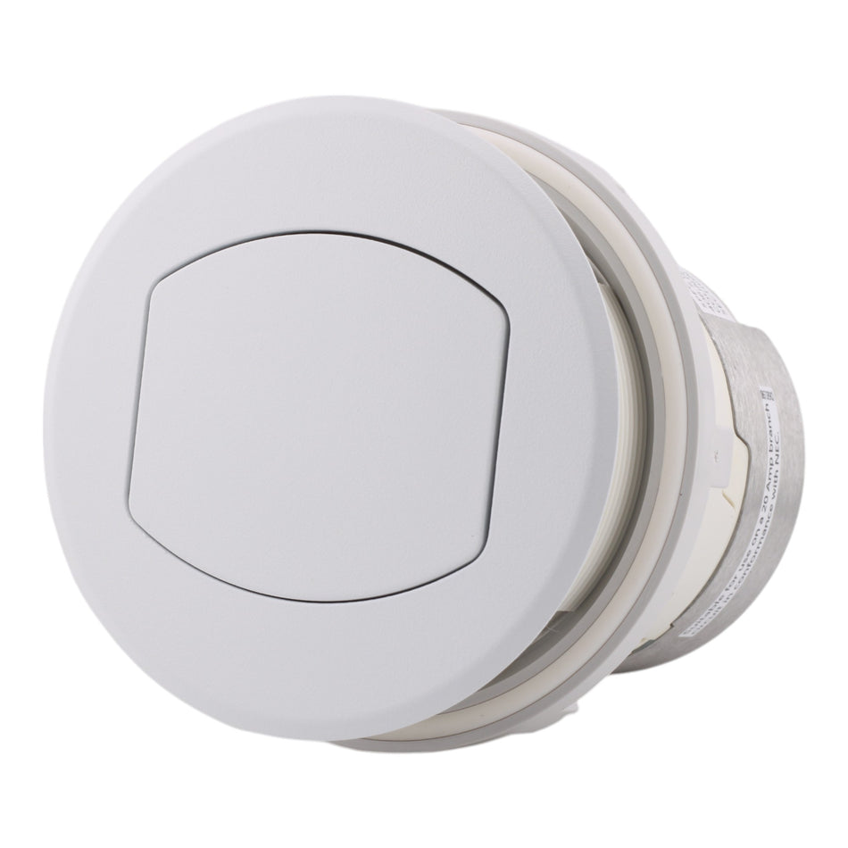 Hubbell Wiring, RCT200W, 15 Amps, 125 Volts, 2-Pole, Kitchen Counter Receptacle, Surface Mount, Tamper Resistant, White