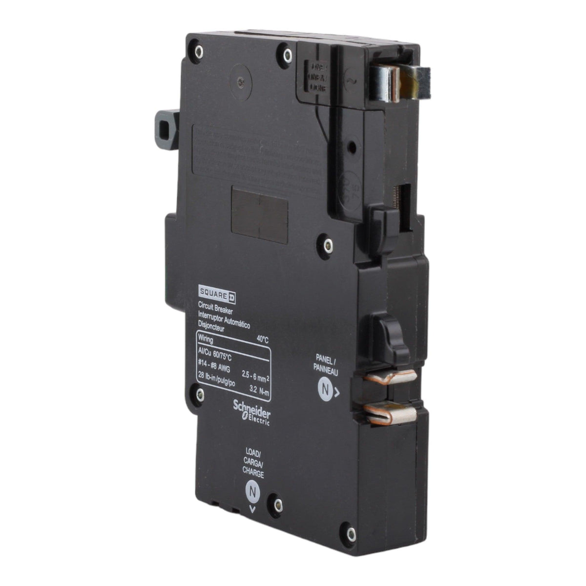 Square D QO120PAF 20A 120V 1-pole AFCI Circuit Breaker Plug-on Neutral UL
