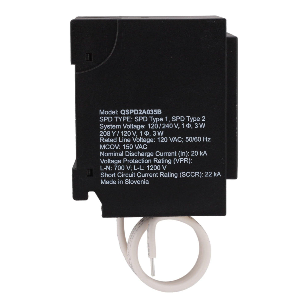 Siemens QSPD2A035B BoltShield Surge Protective Device - 120/240V, 35kA, Hardwired, UL Listed