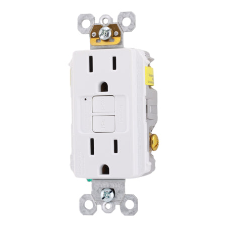 Legrand 1597TRW 15A 125V Tamper-Resistant Duplex GFCI Receptacle White