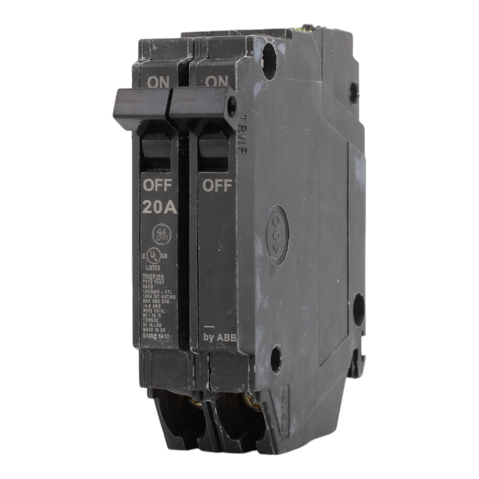 GE THQP220 20A 2P 120/240V Q-Line Thin Plug-In Circuit Breaker – RES ...