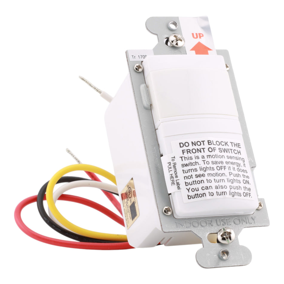 Wattstopper CH-250-W 600W PIR Vacancy Sensor White