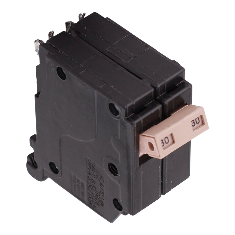 Eaton CH, CH230, 30A, 2P, 120/240V, Thermal Magnetic, Plug-On, Circuit Breaker