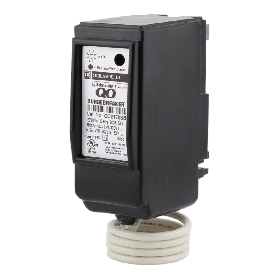 Square D QO2175SB Surge Protector - 120/240 Volt, Plug In, UL Listed ...