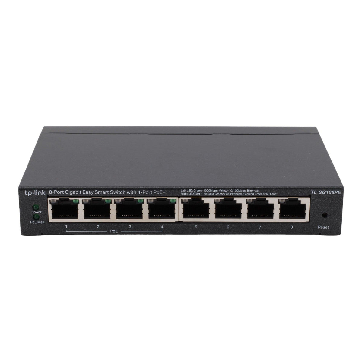 TP-Link TL-SG108PE 8-Port Gigabit Easy Smart Switch with 4-Port PoE
