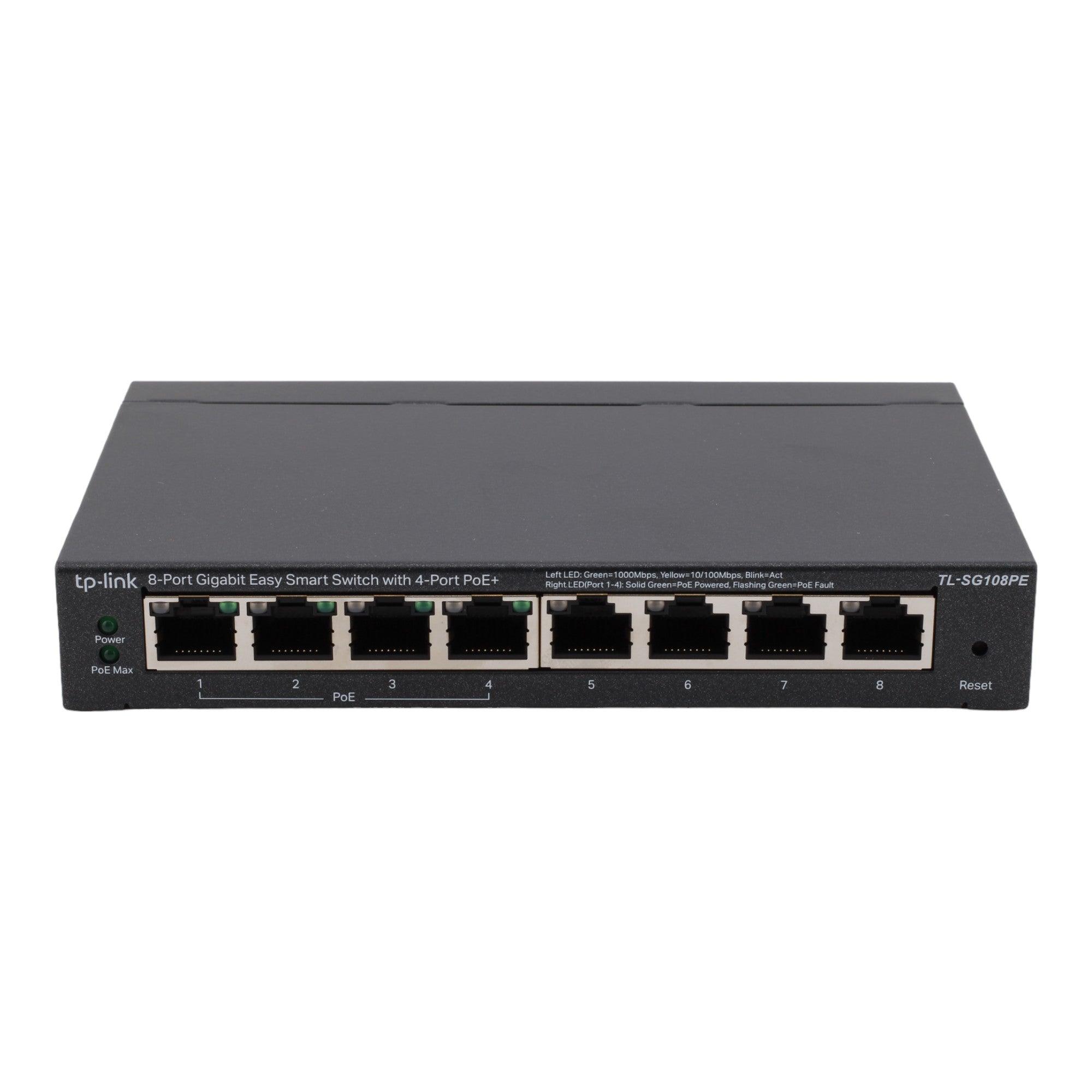 TP-Link TL-SG108PE 8-Port Gigabit Easy Smart Switch with 4-Port PoE