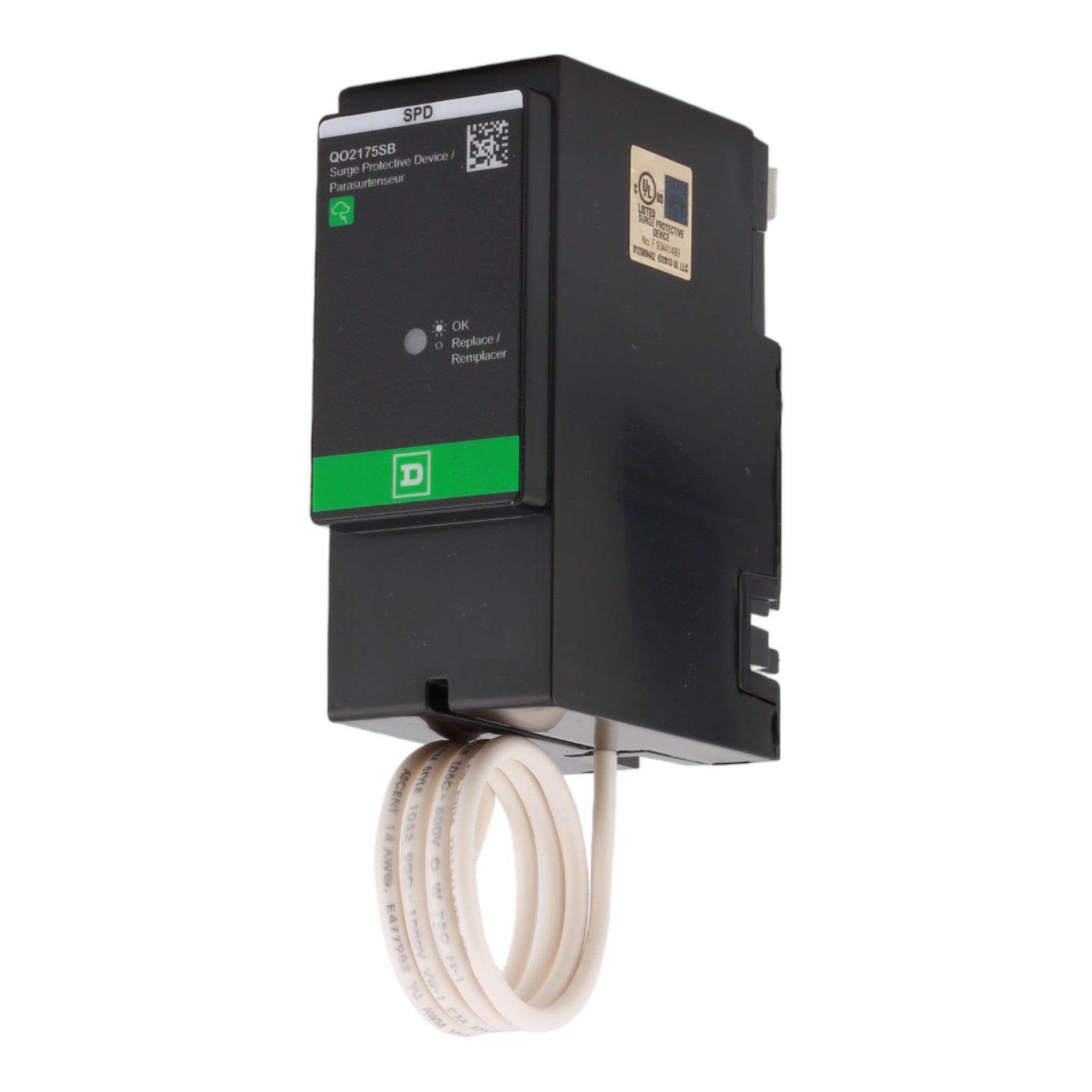 Square D QO2175SB NEW MODEL 2-Pole Whole Home Surge Protective Device - 120/240V, 25kA, Plug-On, UL Listed