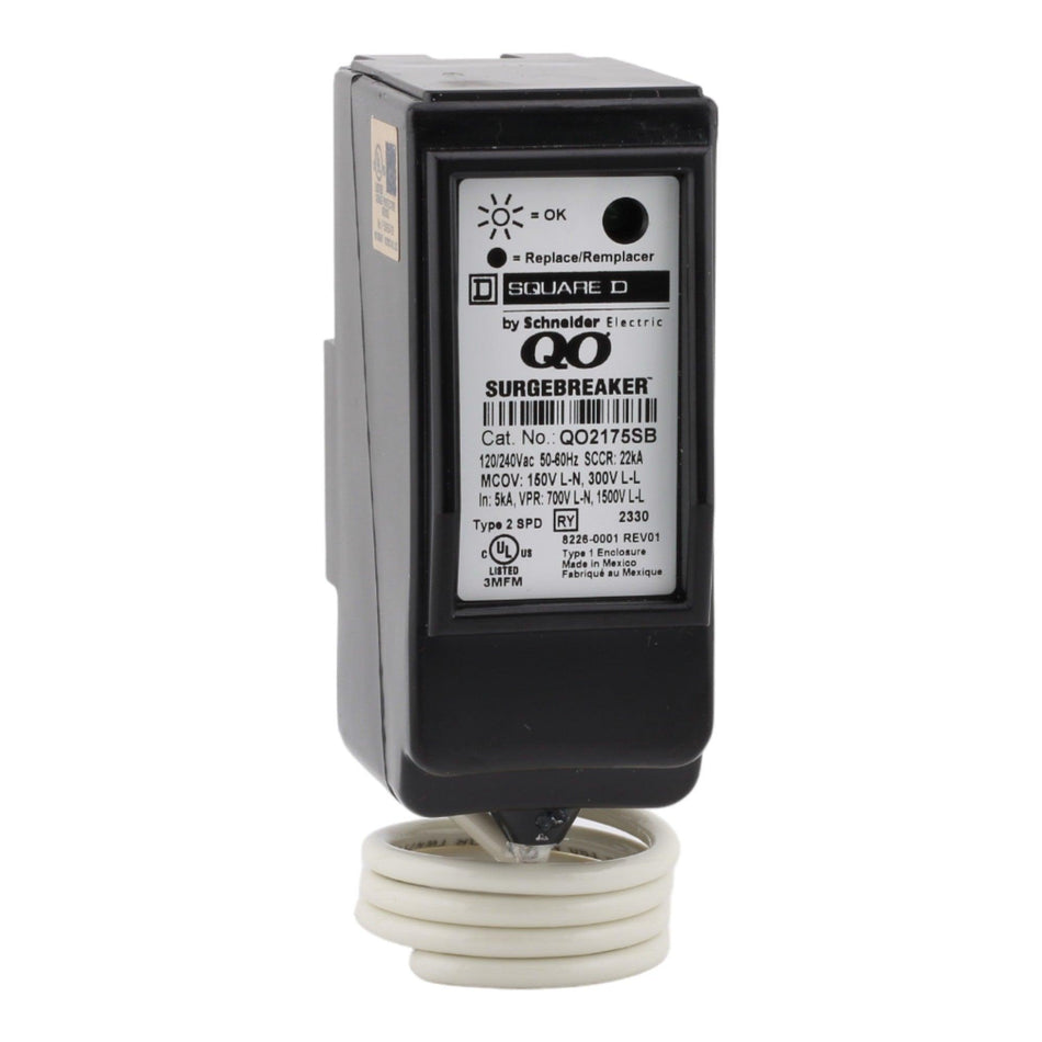 Square D QO2175SB Surge Protector - 120/240 Volt, Plug In, UL Listed ...