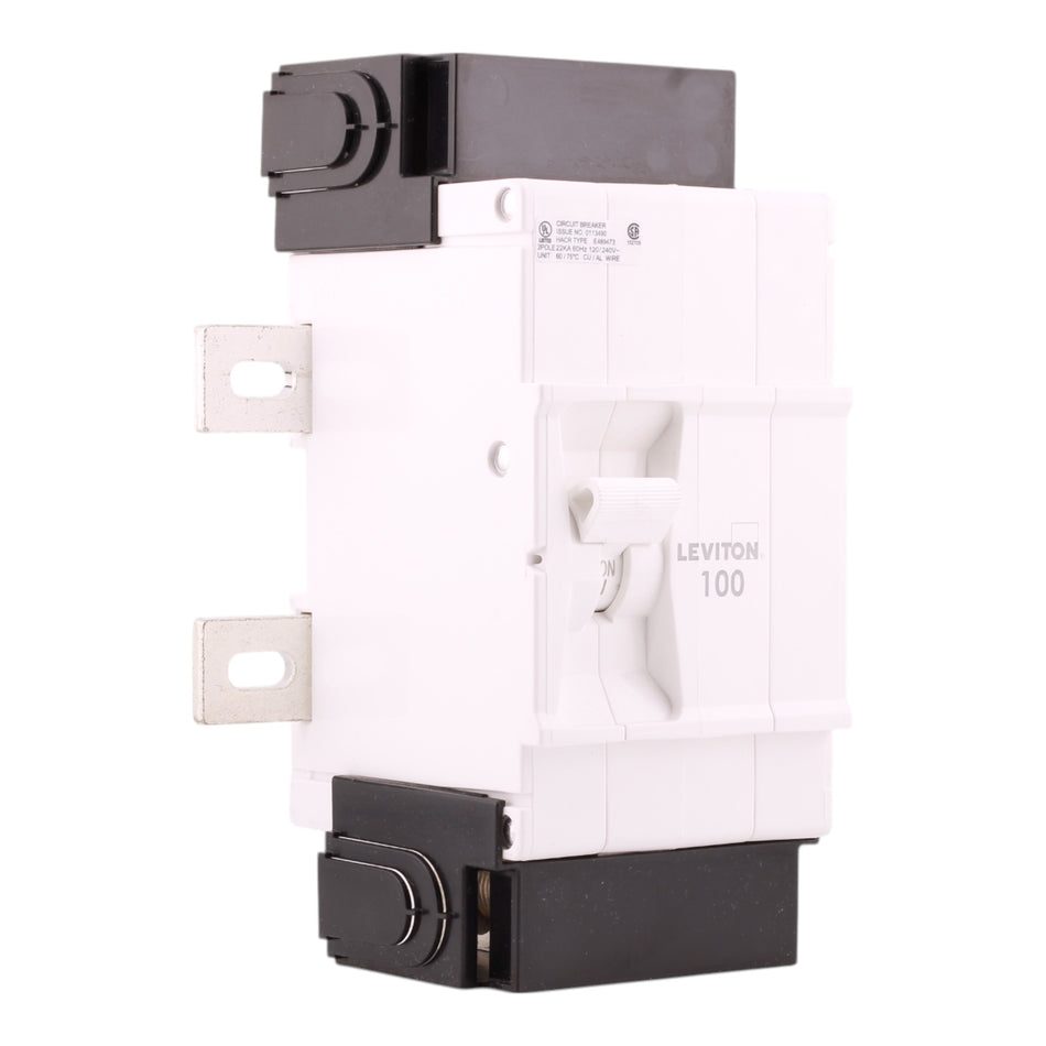 Leviton LM100 100A 2P 120/240V Hydraulic Magnetic Main Breaker