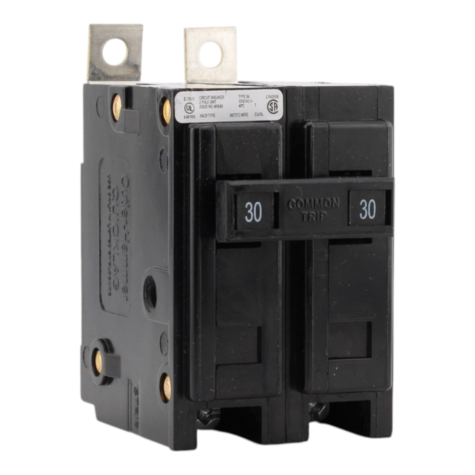 Eaton BAB2030 30A 2P 240V Thermal-Magnetic Circuit Breaker