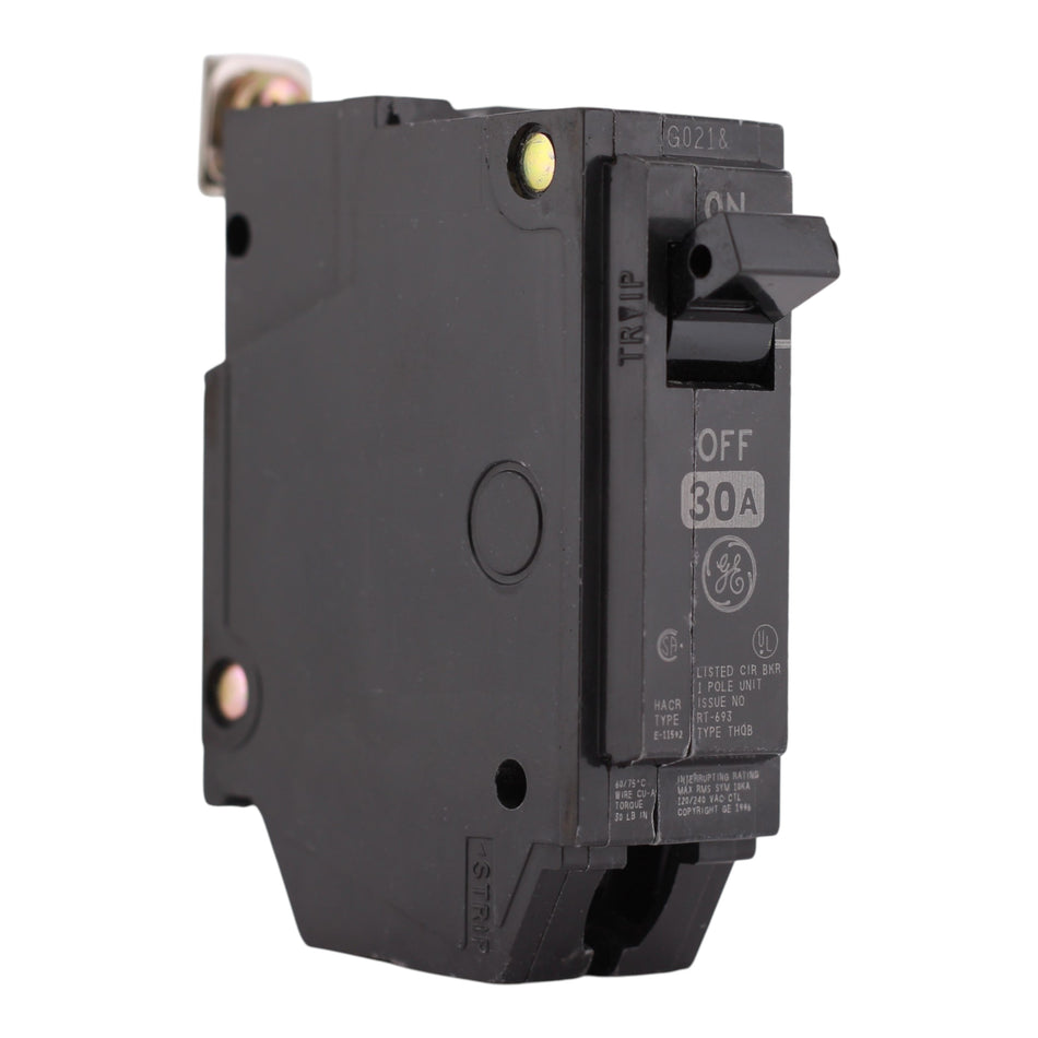 GE Q-Line, THQB1130, 30A, 1P, 120/240V, Bolt-On, Circuit Breaker