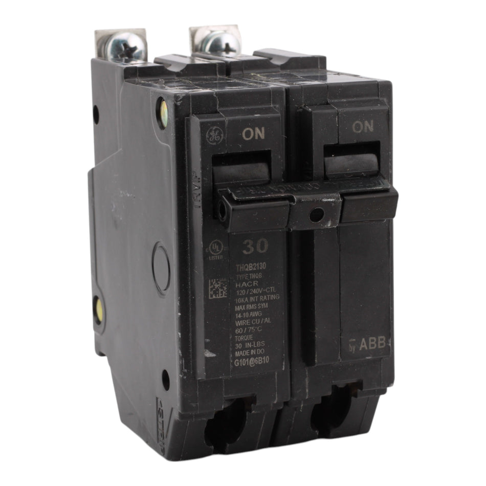 GE THQB2130 30A 2P 120/240V 10kA Circuit Breaker