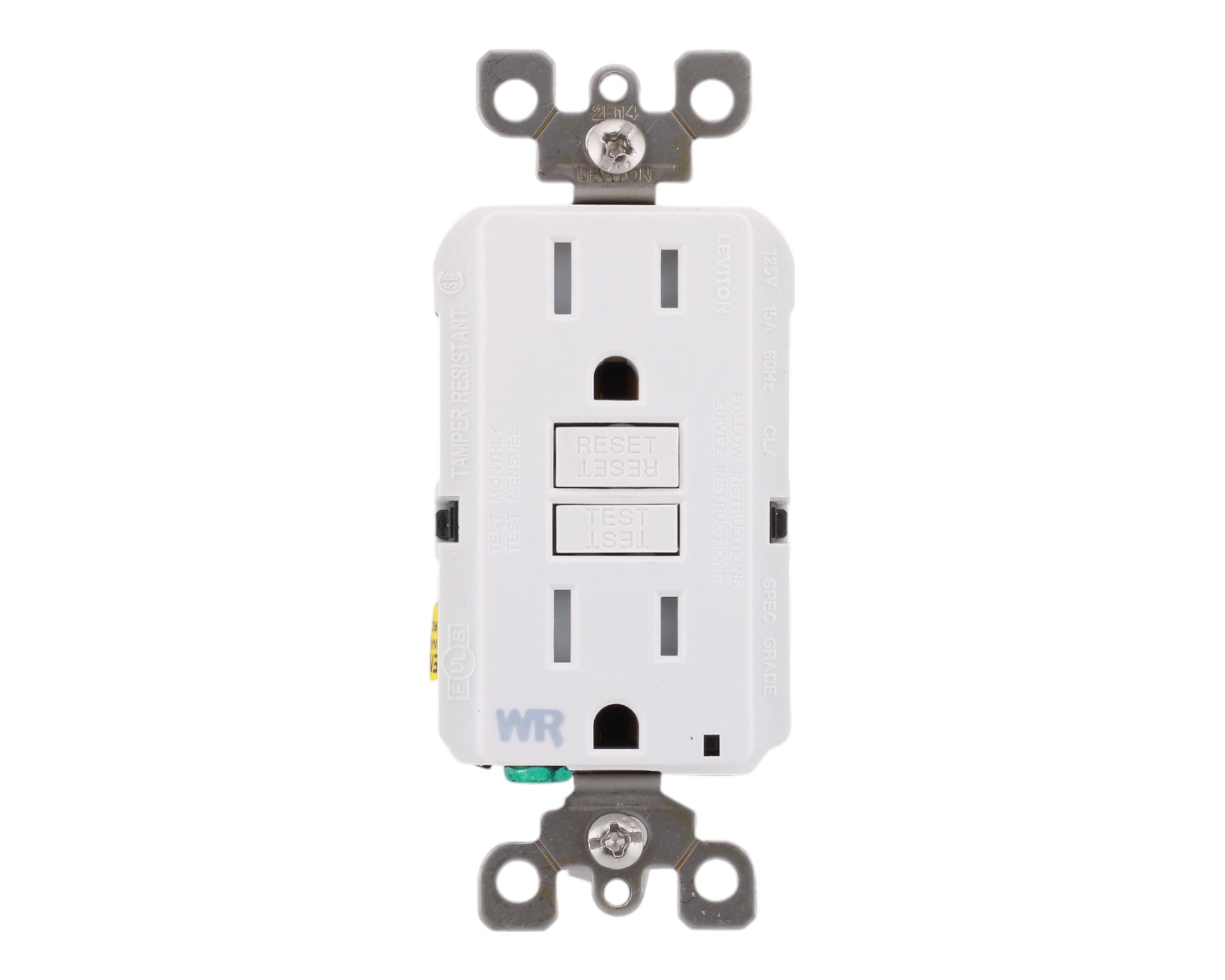Leviton GFWT1-W 15A 125V GFCI Outlet – RES LLC Store