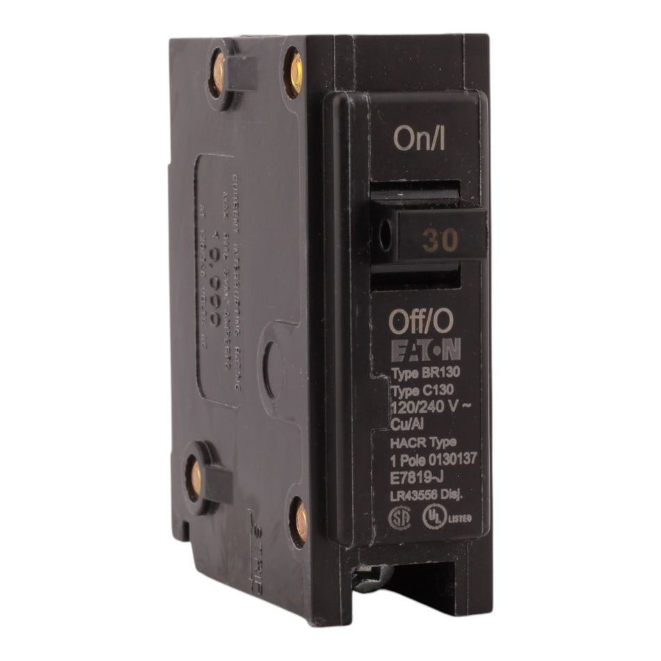 Eaton BR BR130 30A 1P 120/240V Circuit Breaker