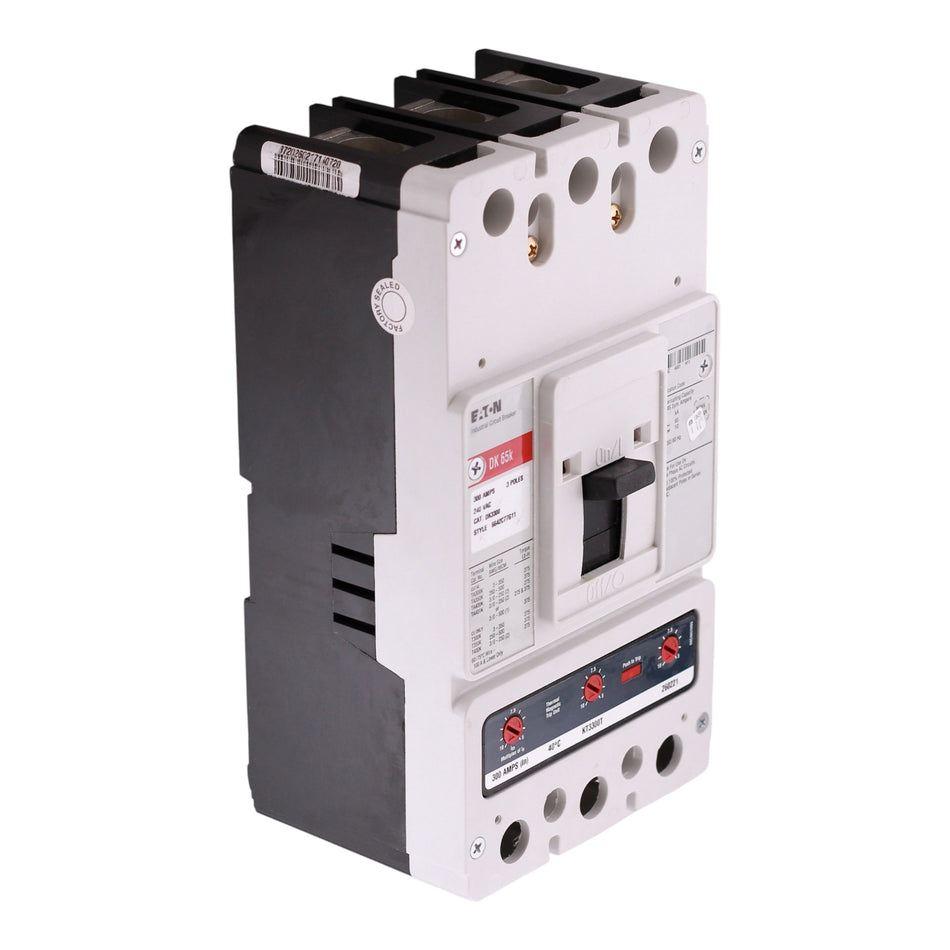 Eaton Series C, DK3300, 300A, 3P, 240V, 65kA, Fixed T-M, K-Frame, MCCB