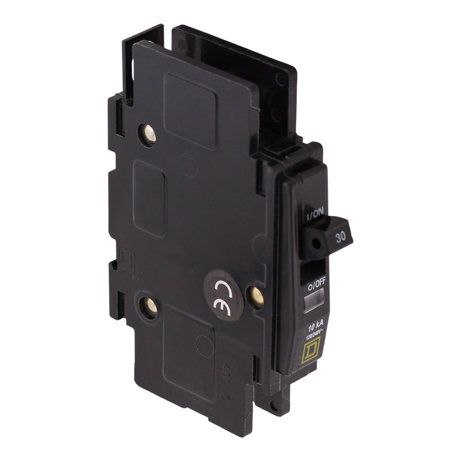 Square D QOU, QOU130, 30A, 1P, 120/240VAC/48VDC, 10kA, Unit Mount, Standard, Circuit Breaker