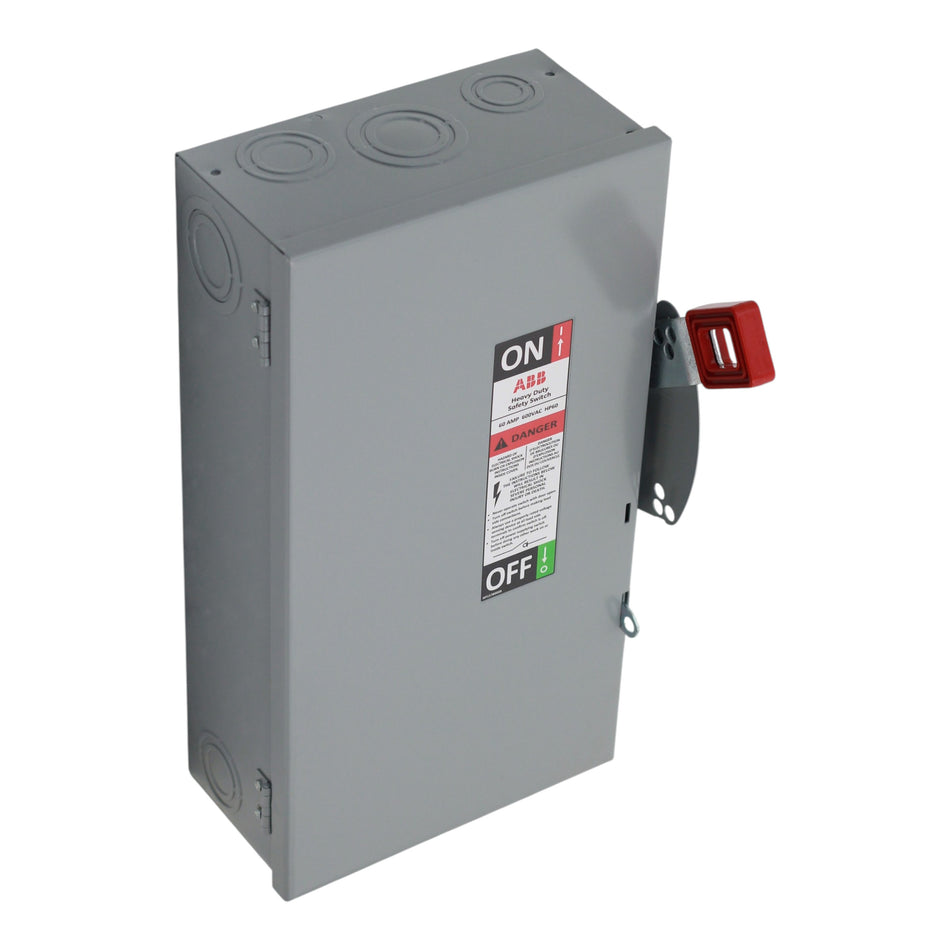 ABB GE Spec-Setter, THN3362, 60A, 3P, 600V, Non-Fusible Heavy Duty Safety Switch, NEMA 1