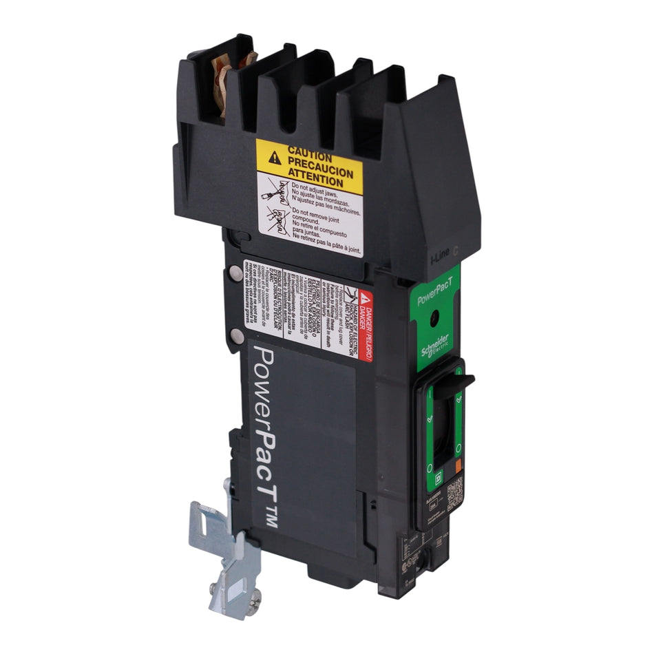 Square D PowerPacT B, BJA160205, 20A, 1P, 600Y/347V, 25kA, I-Line, Thermal-Magnetic, Phase C, MCCB