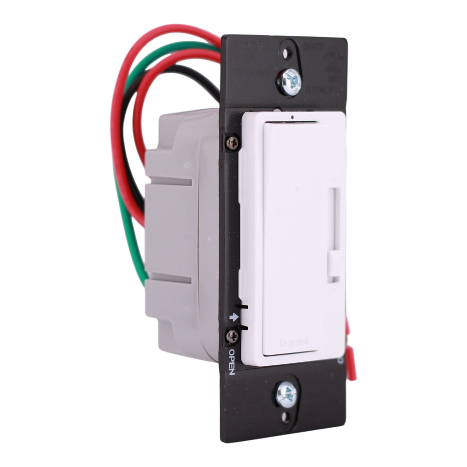 Legrand radiant, RHDH163PW, 1.6A, 120V, Single Pole/3-Way, De-Hummer Fan Speed Control, White