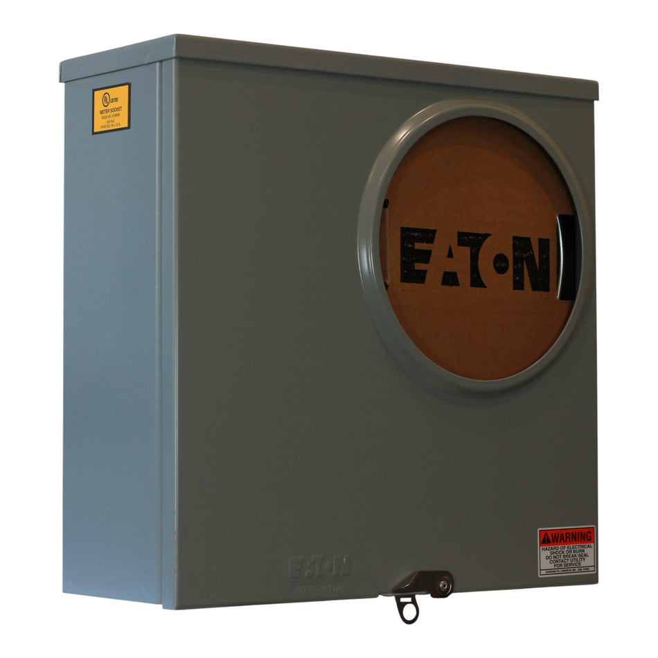 Eaton UTRS223ACH 200A 1-Position Ringless Meter Socket 4-Jaw 600V Overhead/Underground