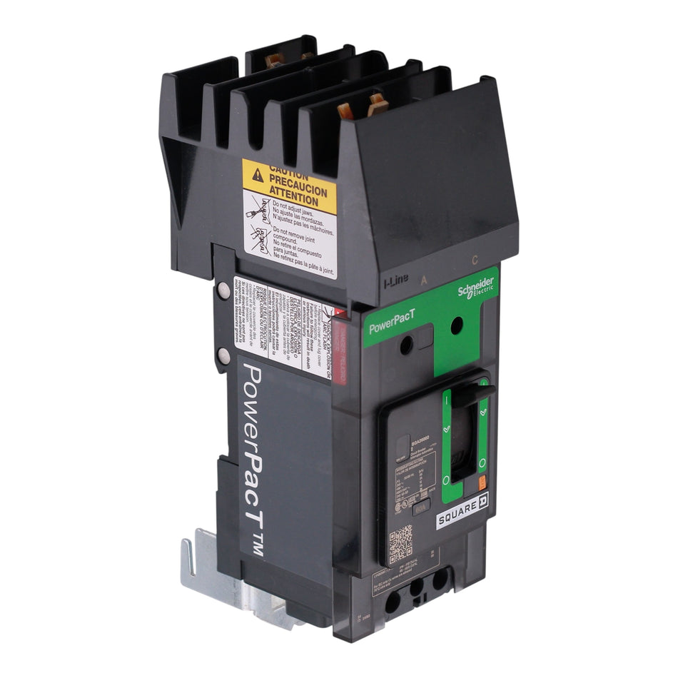 Square D PowerPacT B, BGA260602, 60A, 2P, 600Y/347VAC, 18kA, I-Line, Thermal Magnetic, Circuit Breaker