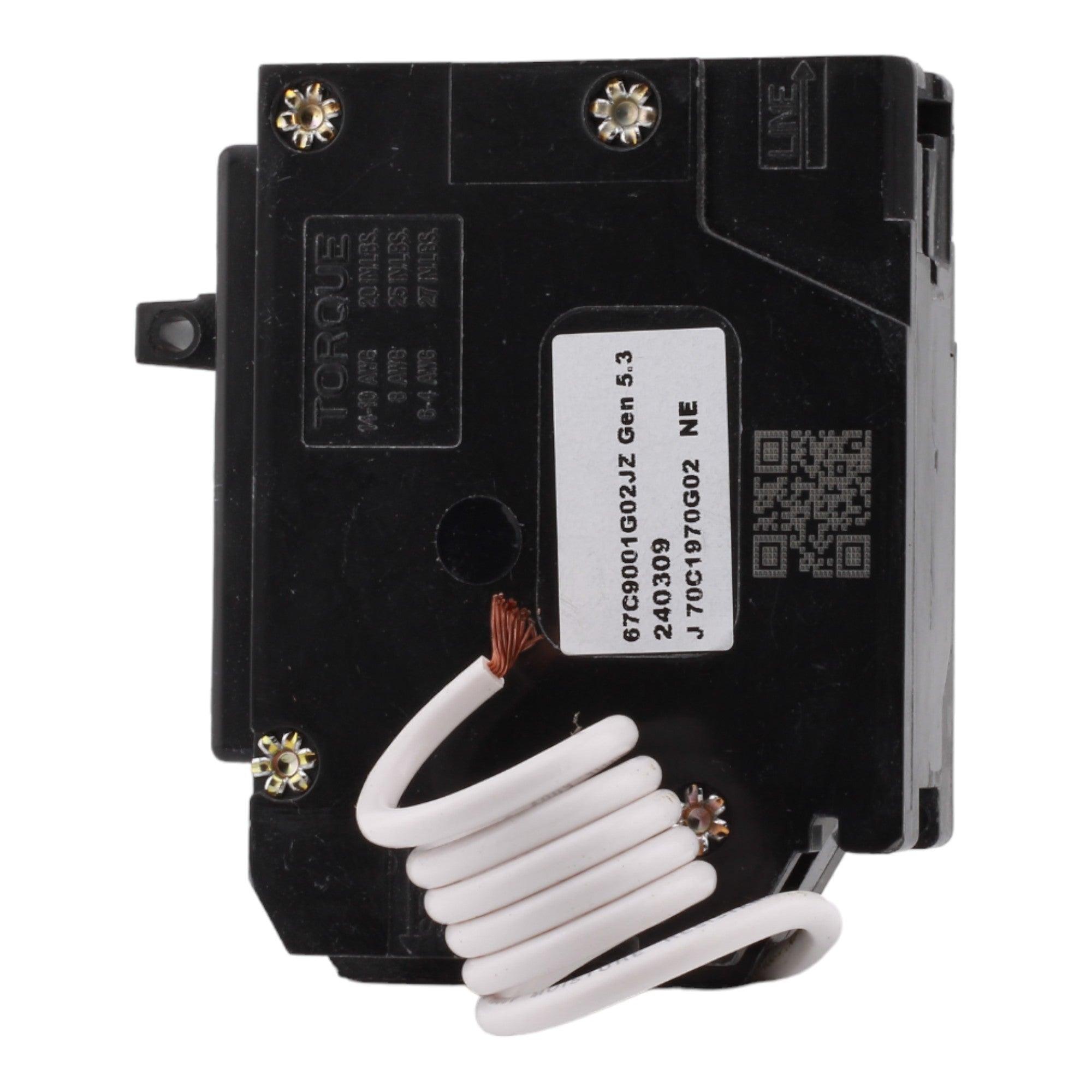 Eaton BRN120AF 20 Amp Single Pole 120V Pigtail-Neutral AFCI Arc Fault Circuit Breaker UL