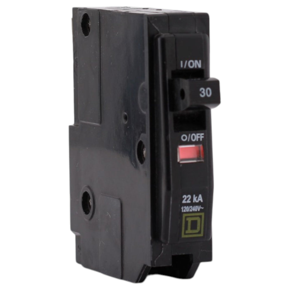Square D QO, QO130VH, 30A, 1P, 120/240V, 22kA, High Interrupting, Circuit Breaker