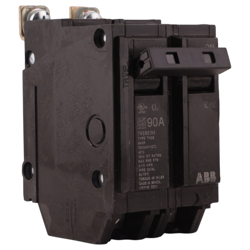 GE Q-Line, THQB2190, 90A, 2P, 120/240V, 10kA, Bolt-On, Thermal-Magnetic, Circuit Breaker