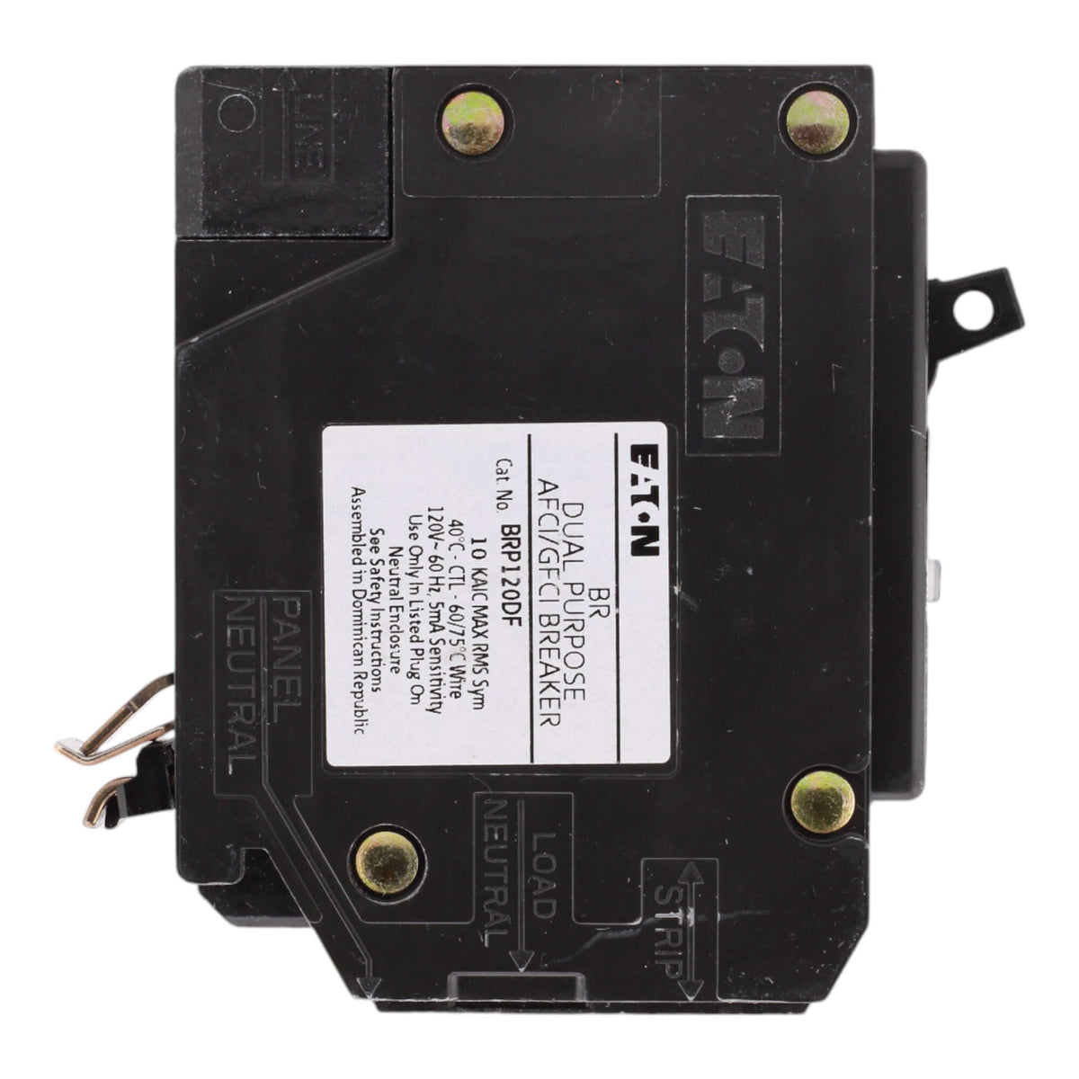 Eaton BRP120A1CS 20A 120V 1-Pole AFCI/GFCI Circuit Breaker Plug-On Neutral