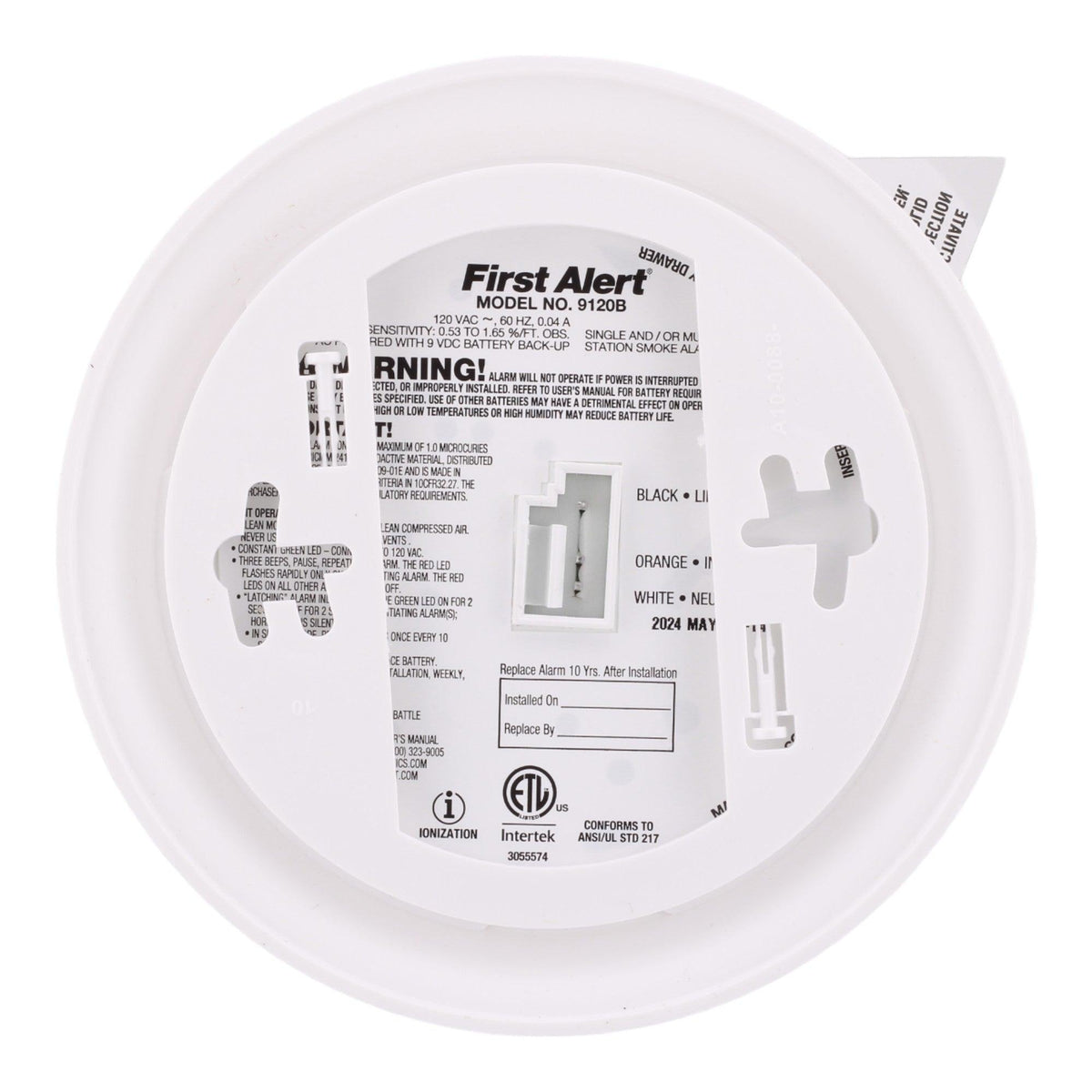 BRK 9120B Hardwired Smoke Alarm with Battery Backup