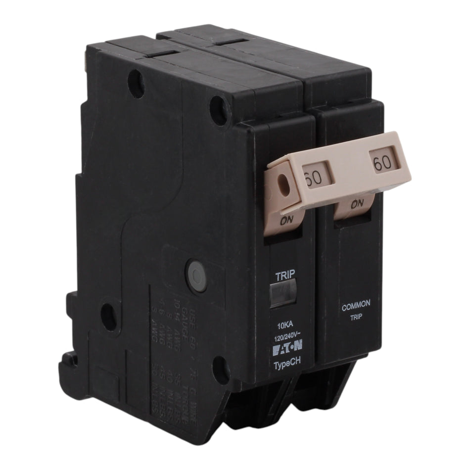 Eaton Cutler-Hammer CHF260 60A 2P 120/240V Pigtail Neutral Circuit Breaker