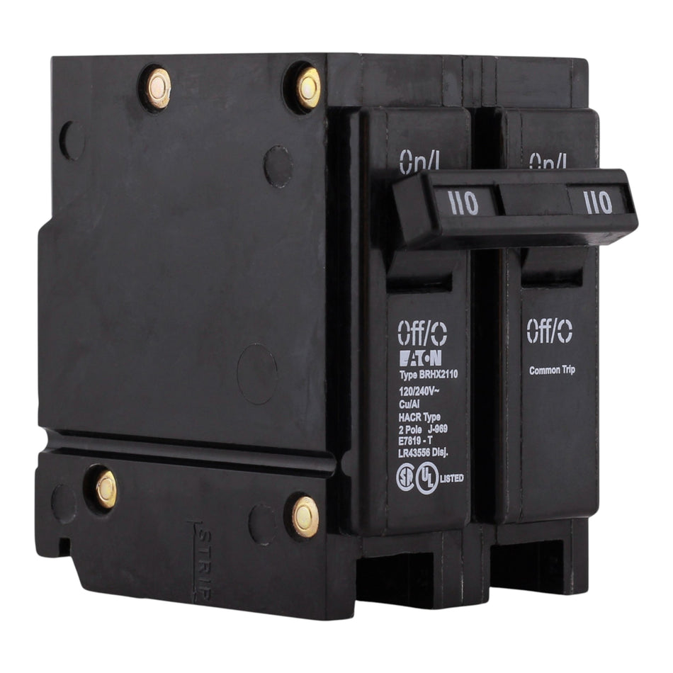 Eaton BR, BRHX2110, 110A, 2P, 120/240V, Quicklag Circuit Breaker