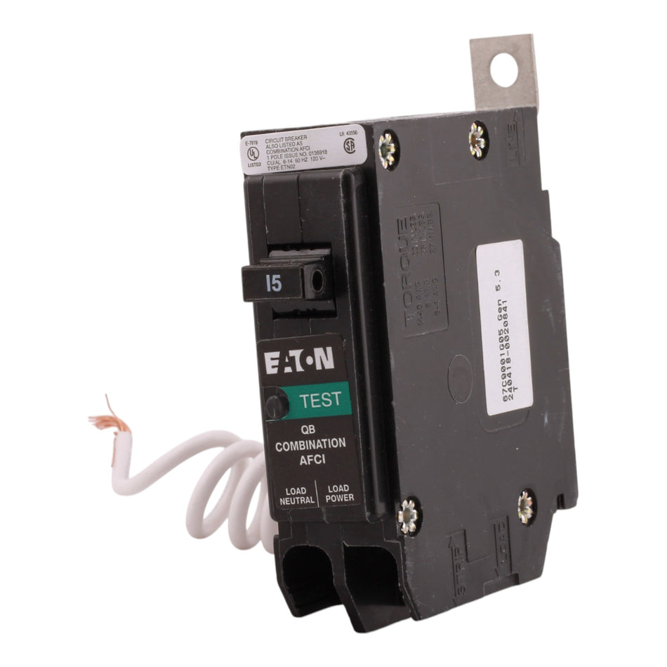 Eaton QB QB1015CAF 15A 1P 120V AFCI Circuit Breaker