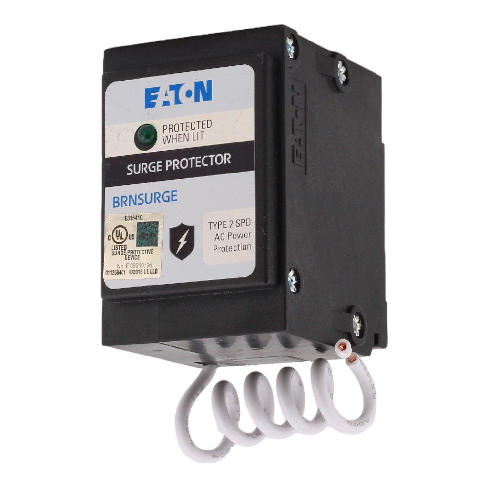 Eaton BRNSURGE Whole House Surge Protector - Type 2 SPD, 120/240V, Plug-On, UL Listed