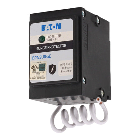 Eaton BRNSURGE Whole House Surge Protector - Type 2 SPD, 120/240V, Plug-On, UL Listed
