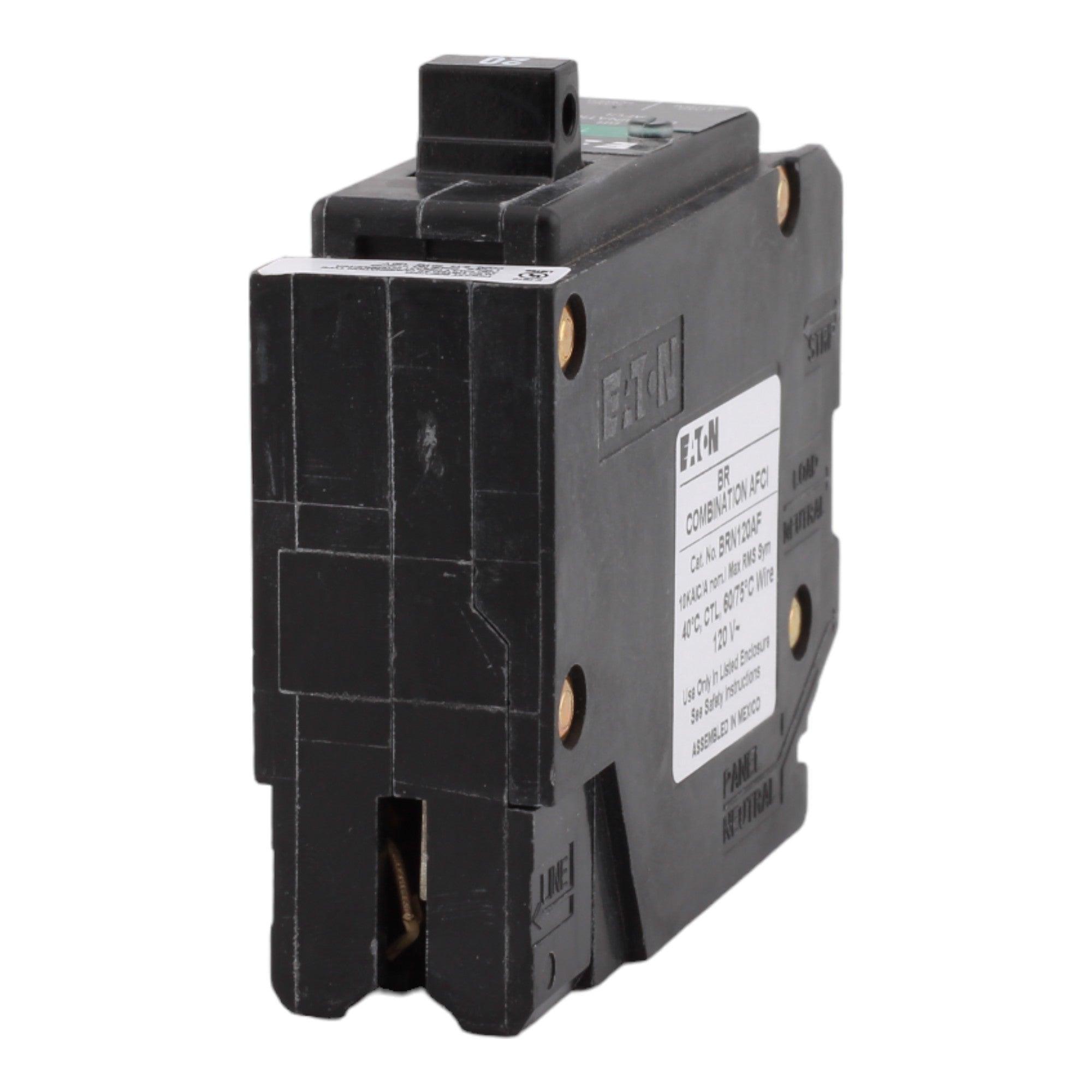 Eaton BRN120AF 20 Amp Single Pole 120V Pigtail-Neutral AFCI Arc Fault Circuit Breaker UL