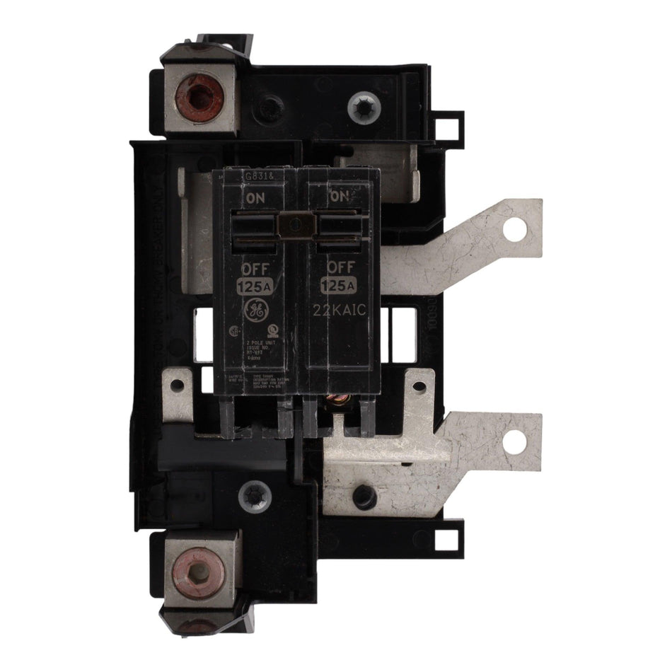 GE THQMV125D 125 Amp Double Pole Main Circuit Breaker, 120/240V, Plug-In, UL Listed