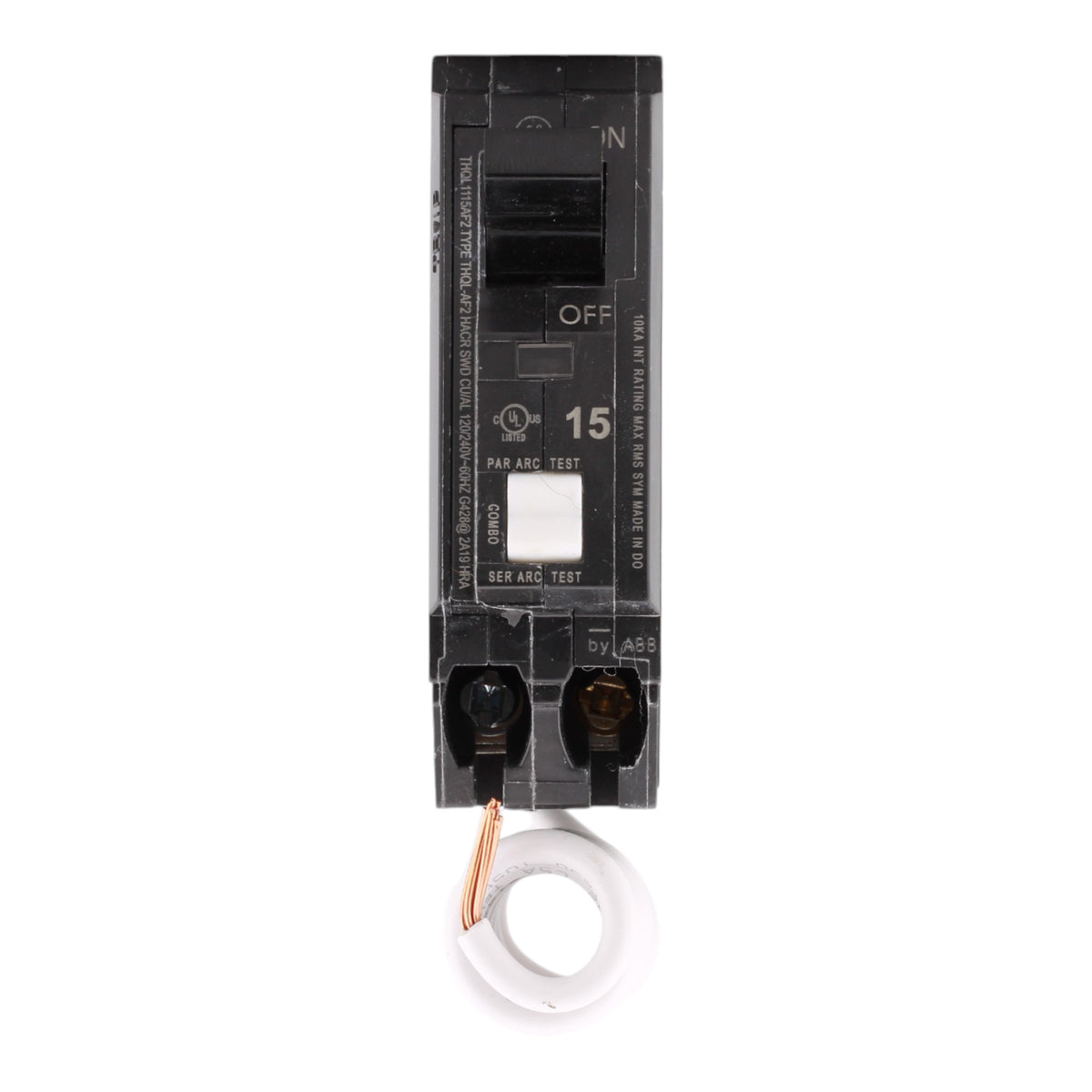 GE THQL1115AFP2 15A 120V 1-pole AFCI Circuit Breaker Pigtail UL – RES ...