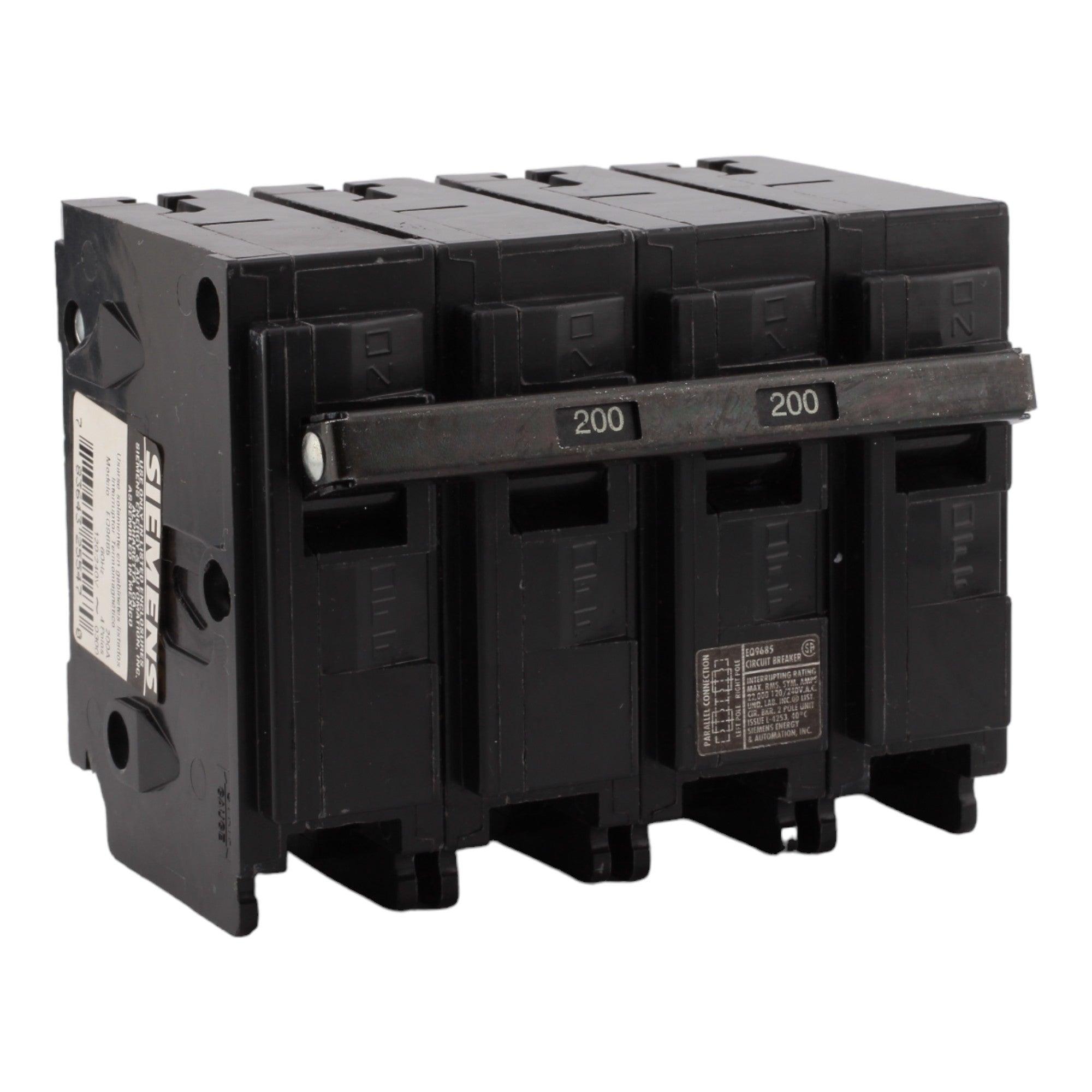 Siemens EQ9685 200 Amp Main Breaker Kit - 2 Pole, 120/240V, Plug-In, UL Listed
