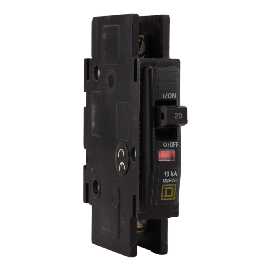 Square D QOU120 20A 1P 120/240V 10kA Miniature Circuit Breaker