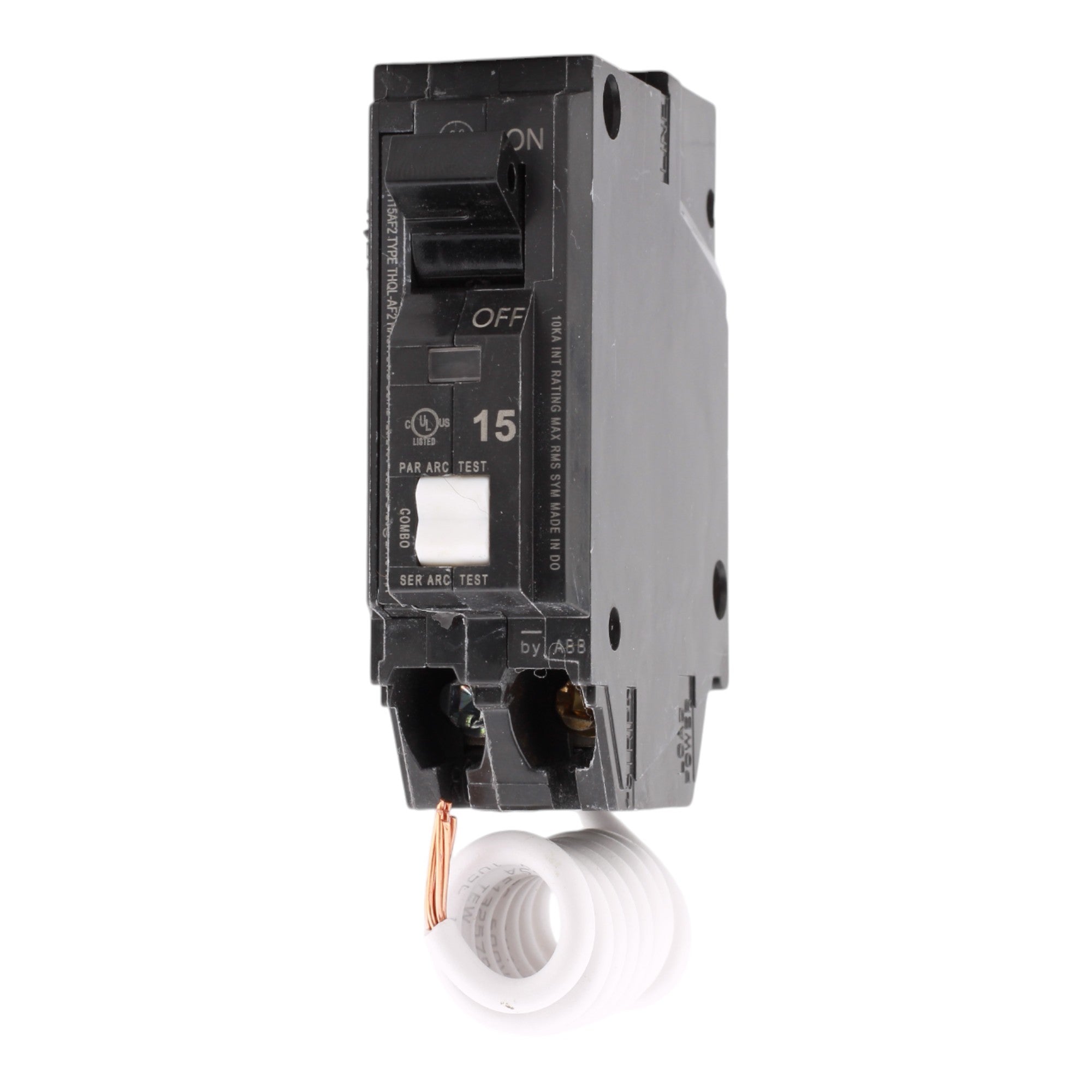 GE THQL1115AFP2 15A 120V 1-pole AFCI Circuit Breaker Pigtail UL