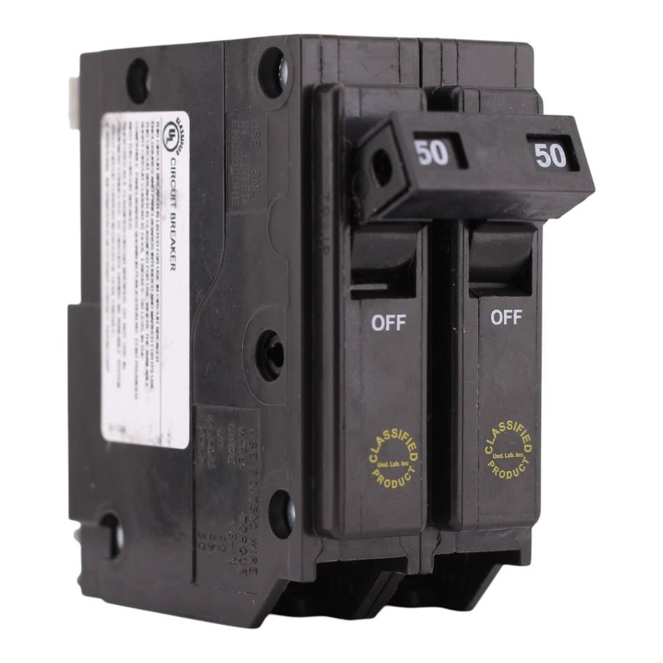 Eaton CHQ, CHQ250, 50A, 2P, 120/240V, Classified, Circuit Breaker