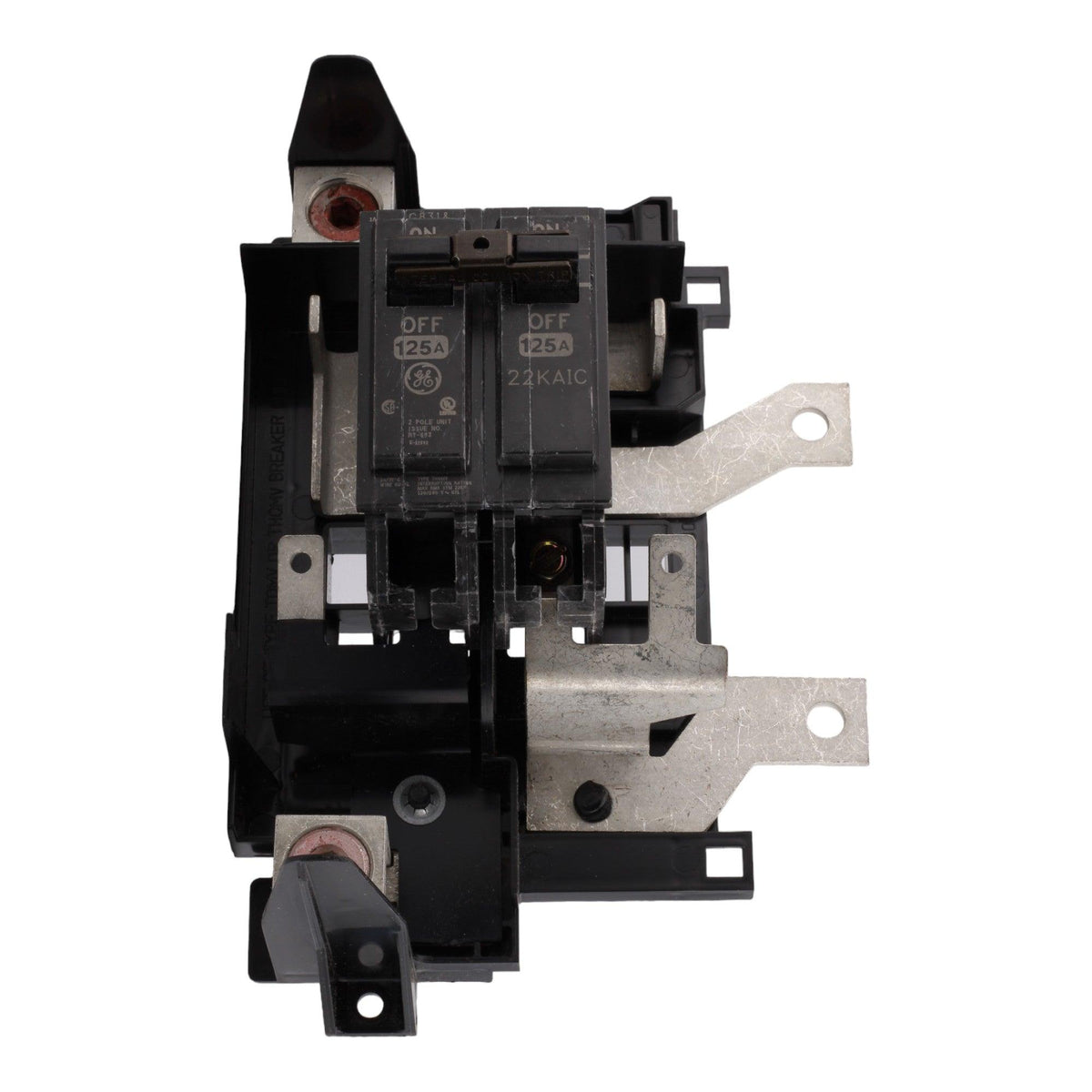 GE THQMV125D 125 Amp Double Pole Main Circuit Breaker, 120/240V, Plug-In, UL Listed