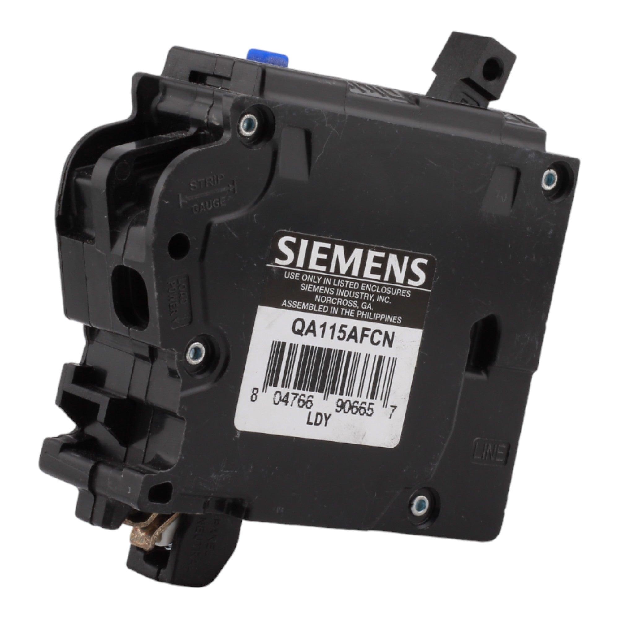 その他 ac_ef Siemens QA115AFCN 15A 1P 120V AFCI Plug on Neutral Circuit Breaker